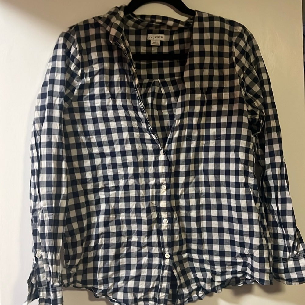 J. Crew gingham shirt